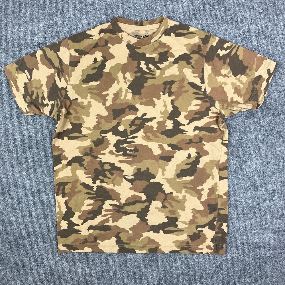 Urban Pipeline T-Shirt‎ Mens M Brown Camo Short Sleeve Casual Outdoors